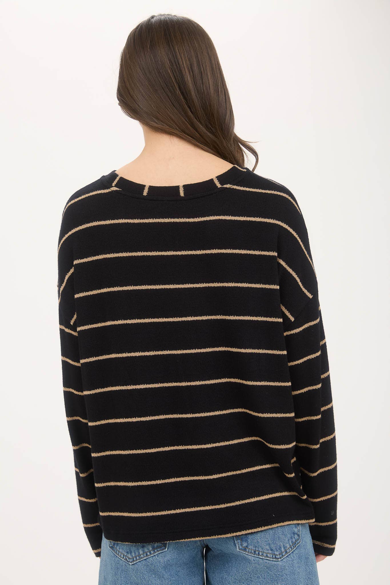 Drop Shoulder Knit Top
