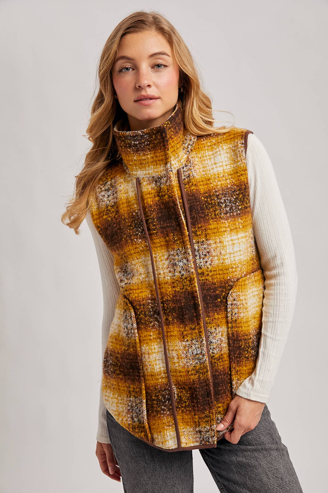 Flannel Plaid Vest