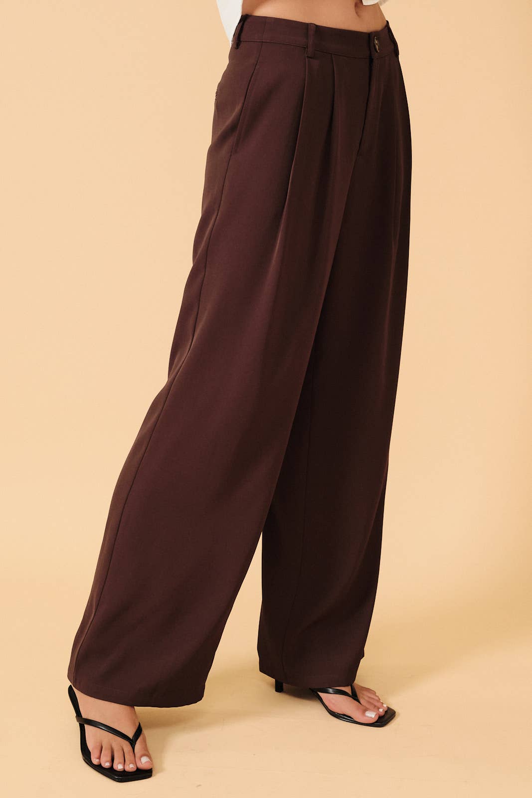 High Waist Wide Leg Trousers