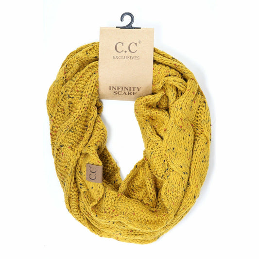 Flecked CC Infinity Scarf