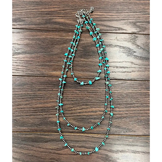 Handmade Navajo Bead, Turquoise Necklace