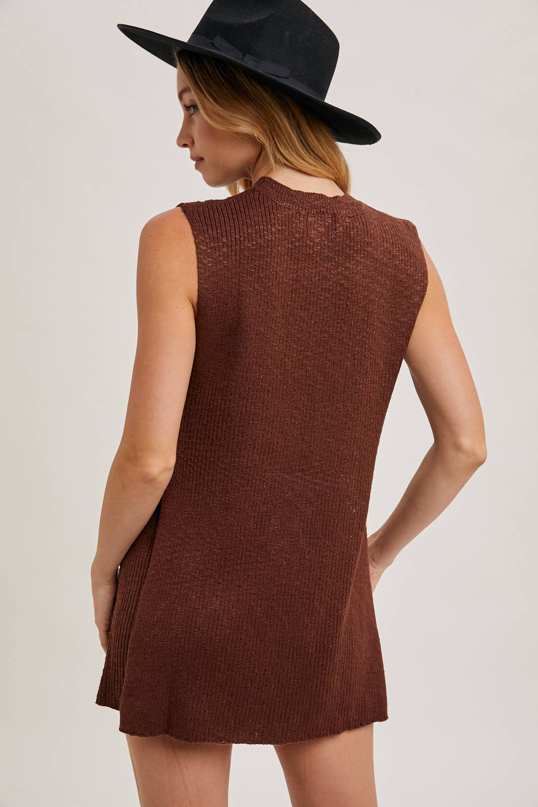 Side Slit & Short Sweater Set