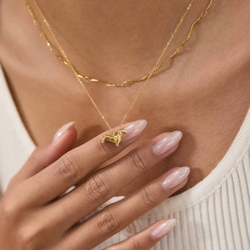 The Tiny Weenie Dog Necklace