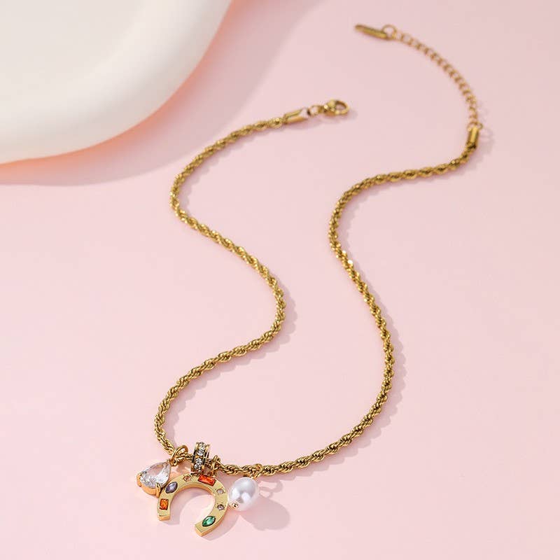 Horseshoe Charm Necklace