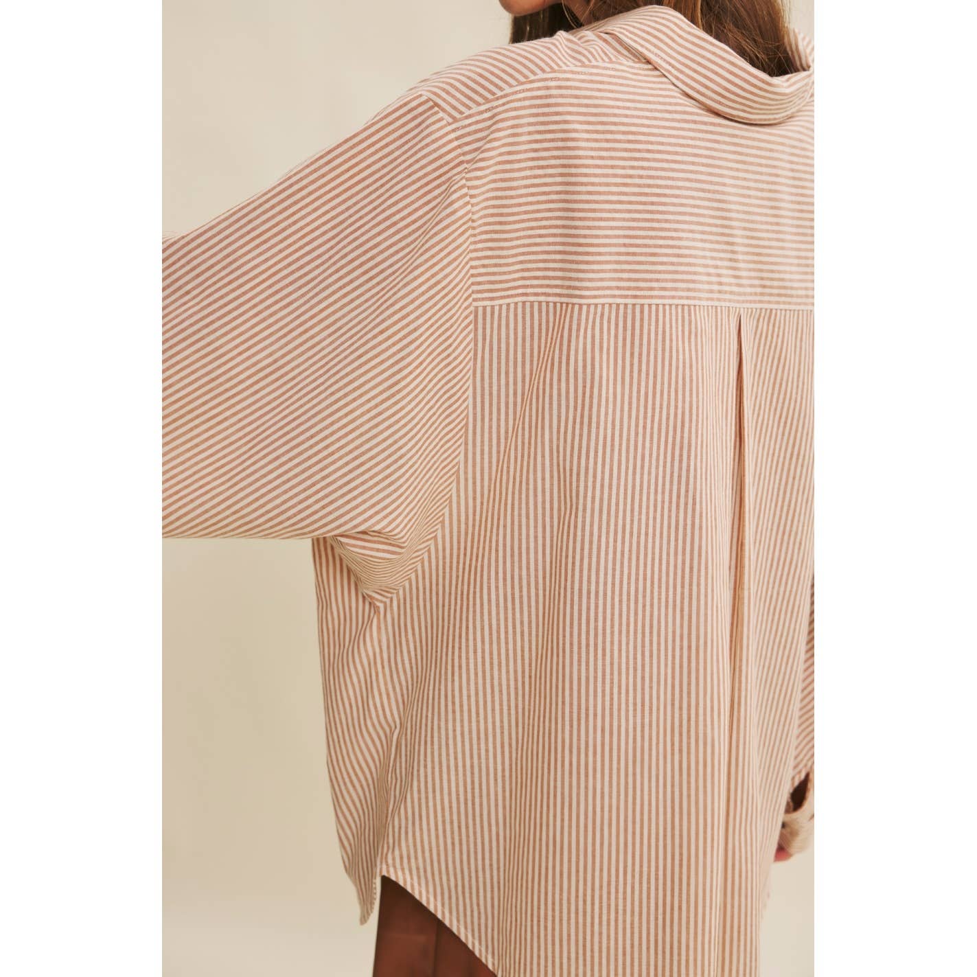 Pinstripe Button Down Shirt