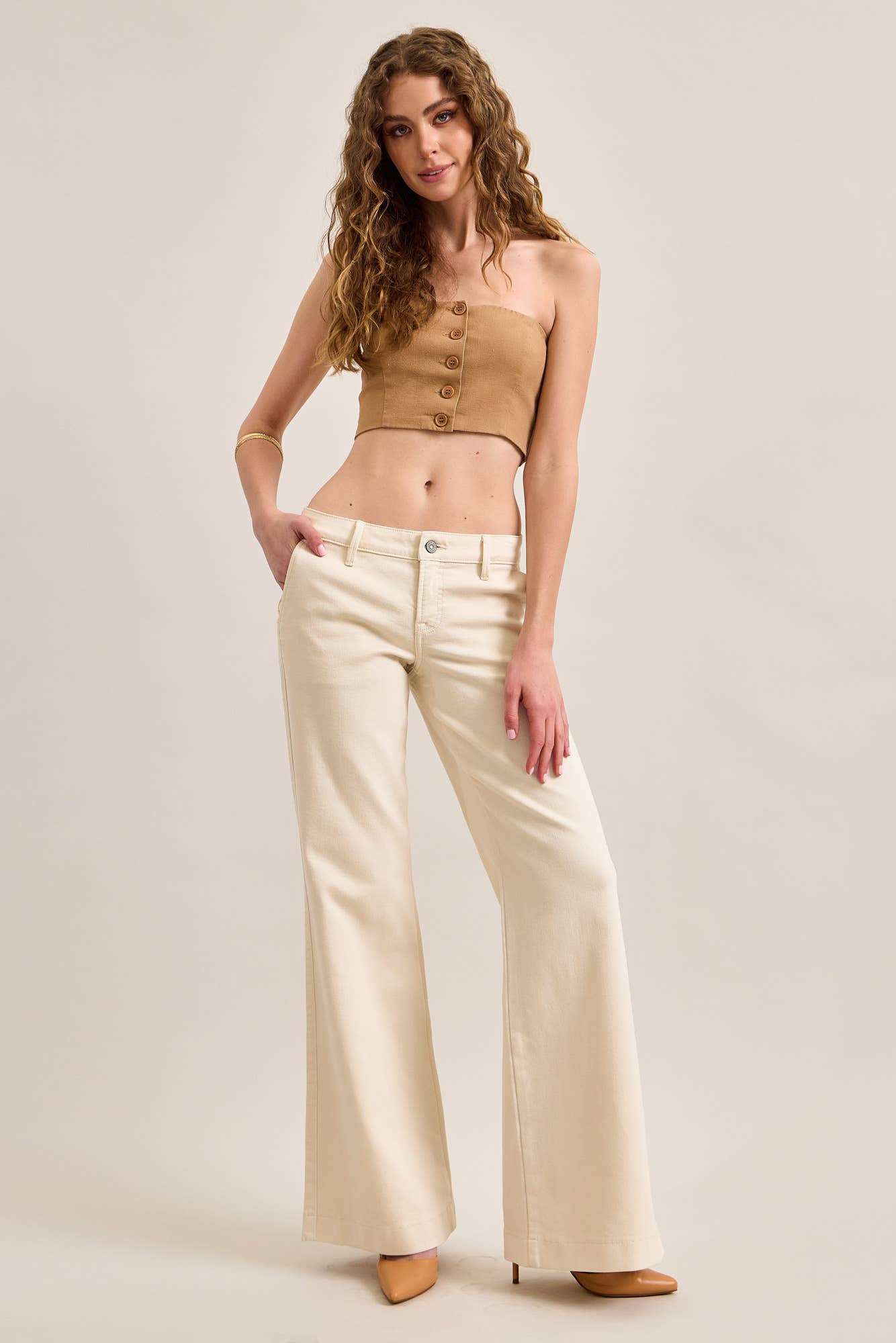 Low Rise Flare Trouser