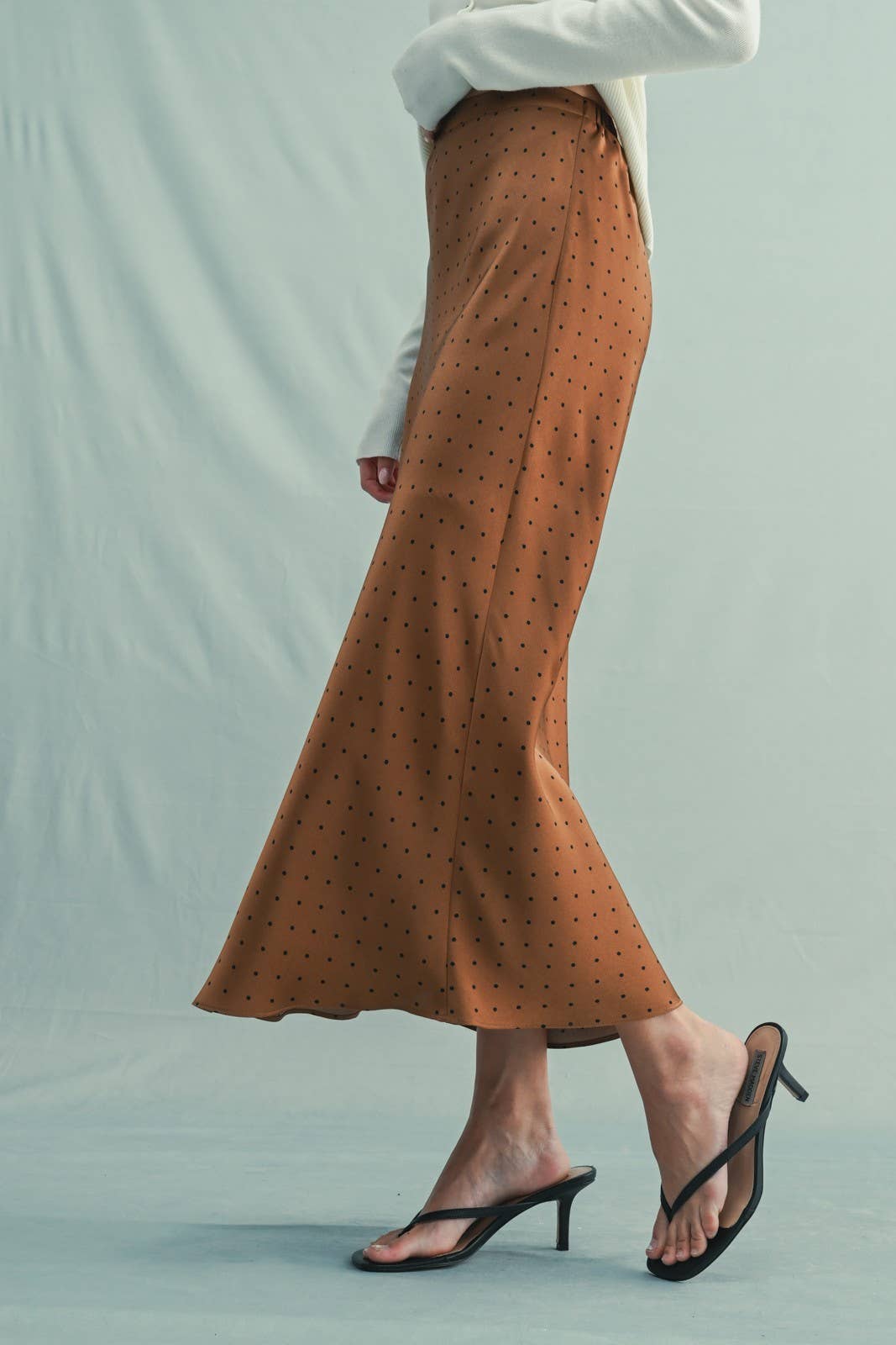 Polka Dot Midi Skirt