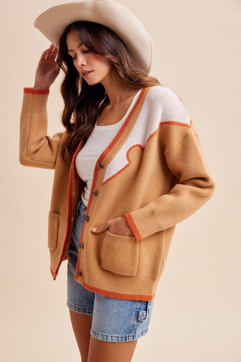 Embroidered Horse Sweater Cardigan
