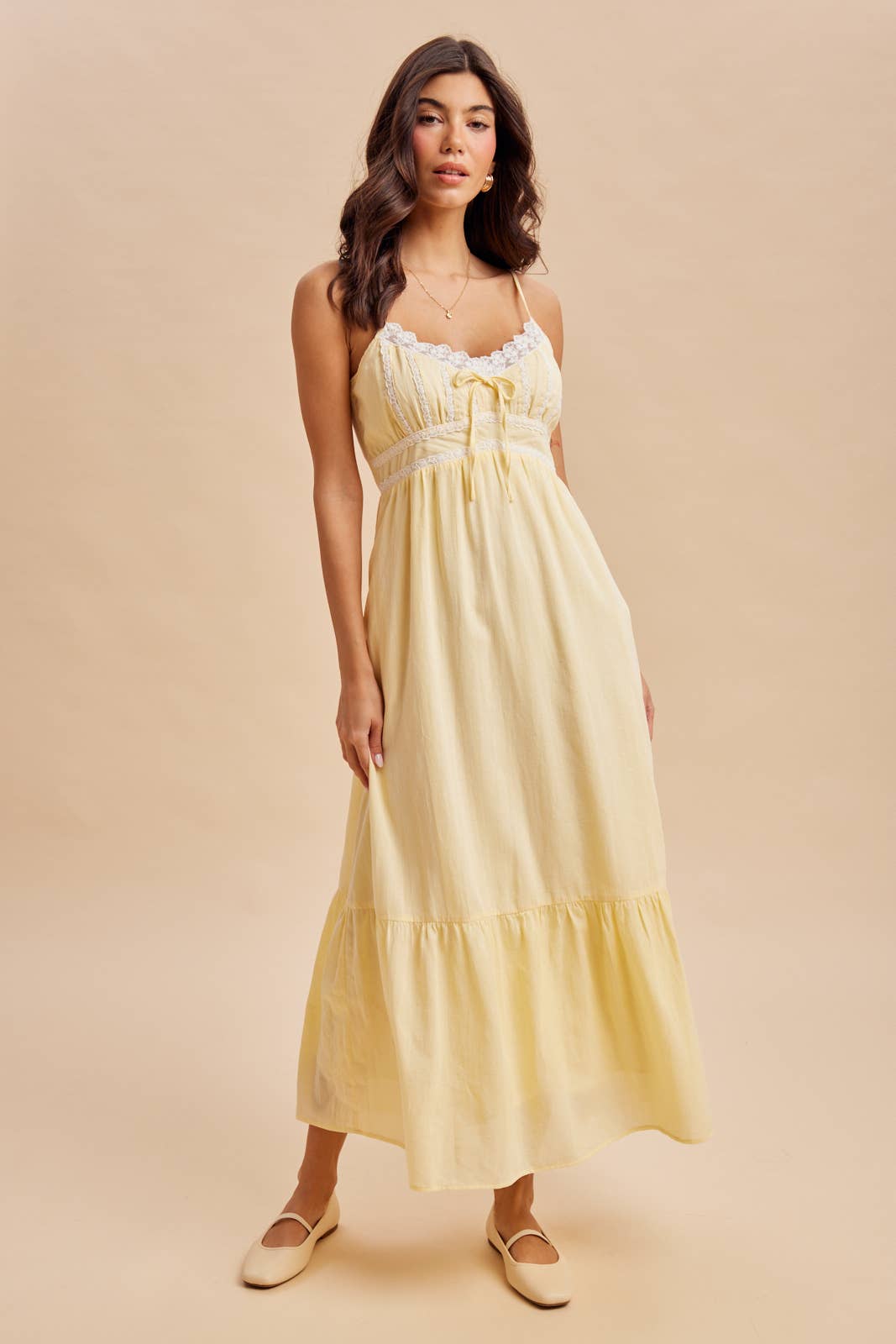 Lace Detail Maxi Dress