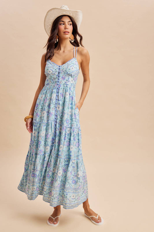 Floral Print Maxi Dress
