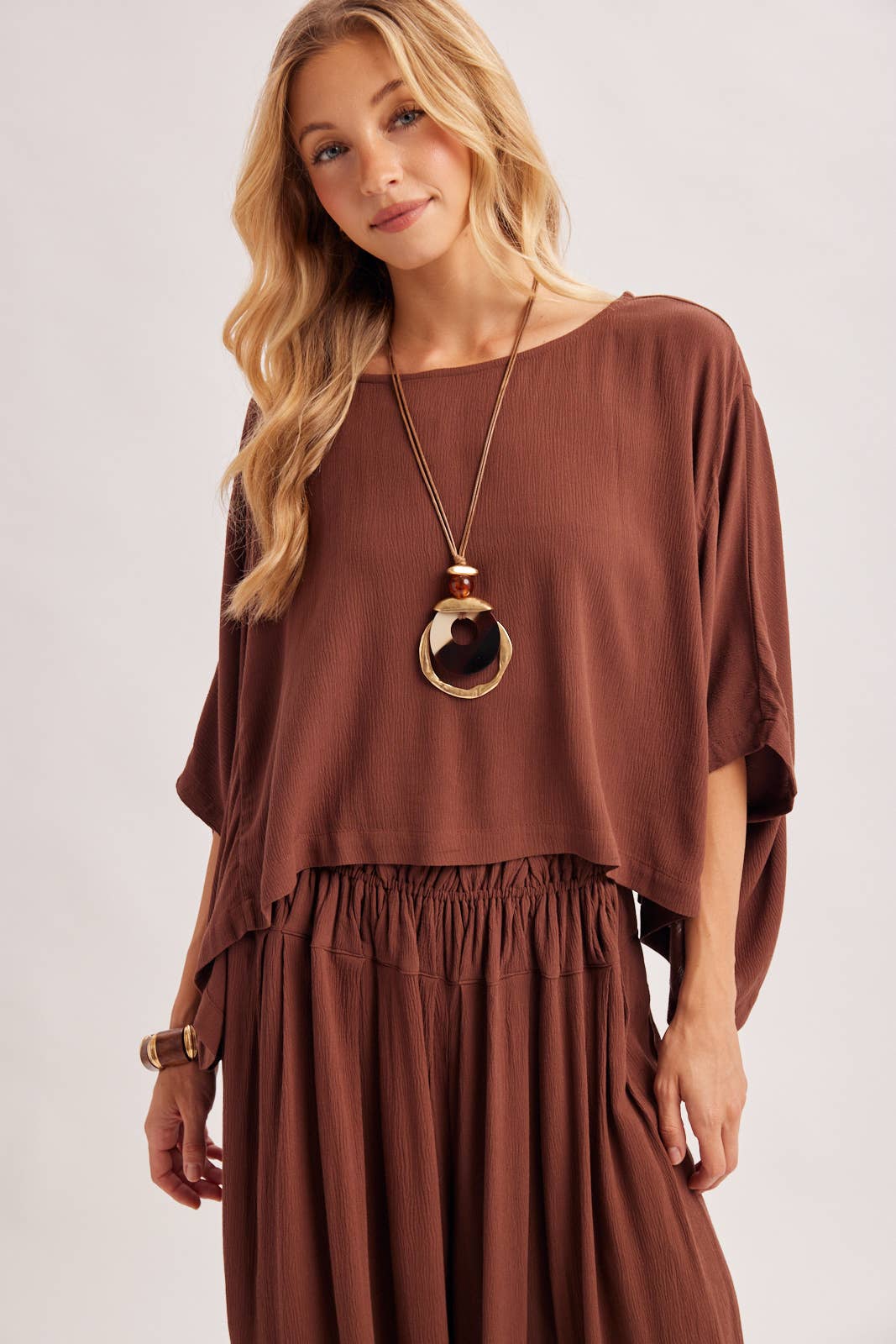 Boho Oversize Top and Balloon Pants