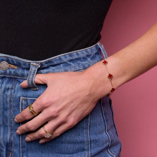 Red Mini Flora Bracelet