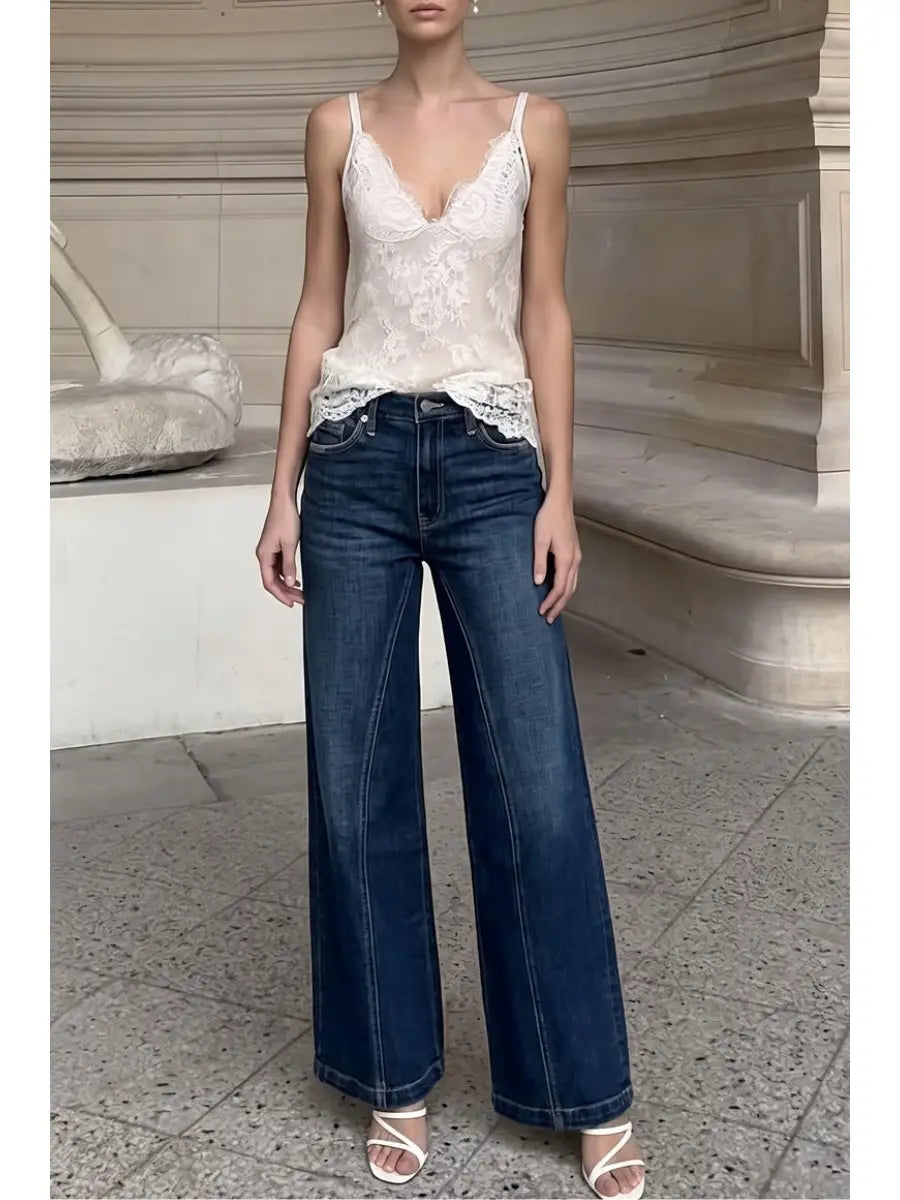 High Rise Relaxed Flare Jeans