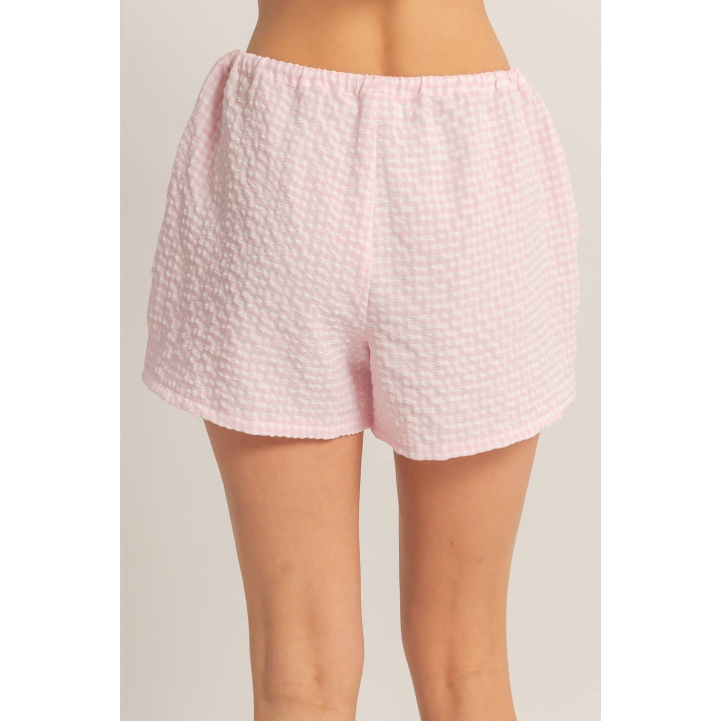 Gingham Relaxed Fit Shorts