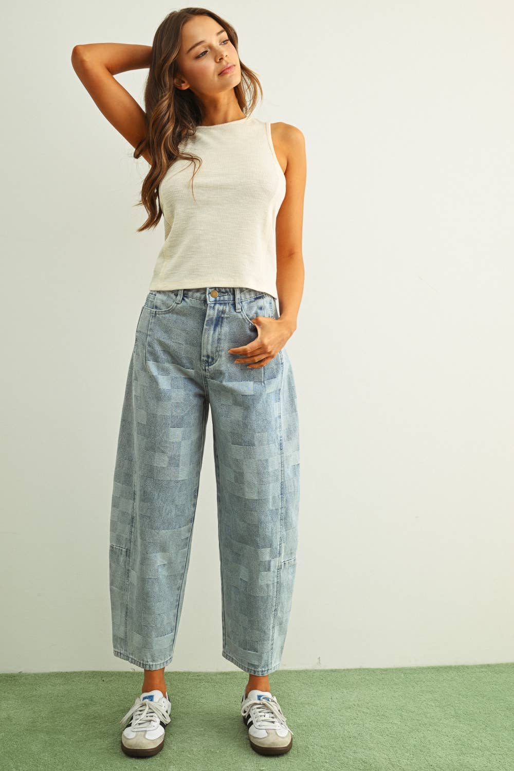 Washed Rib Sleeveless Top