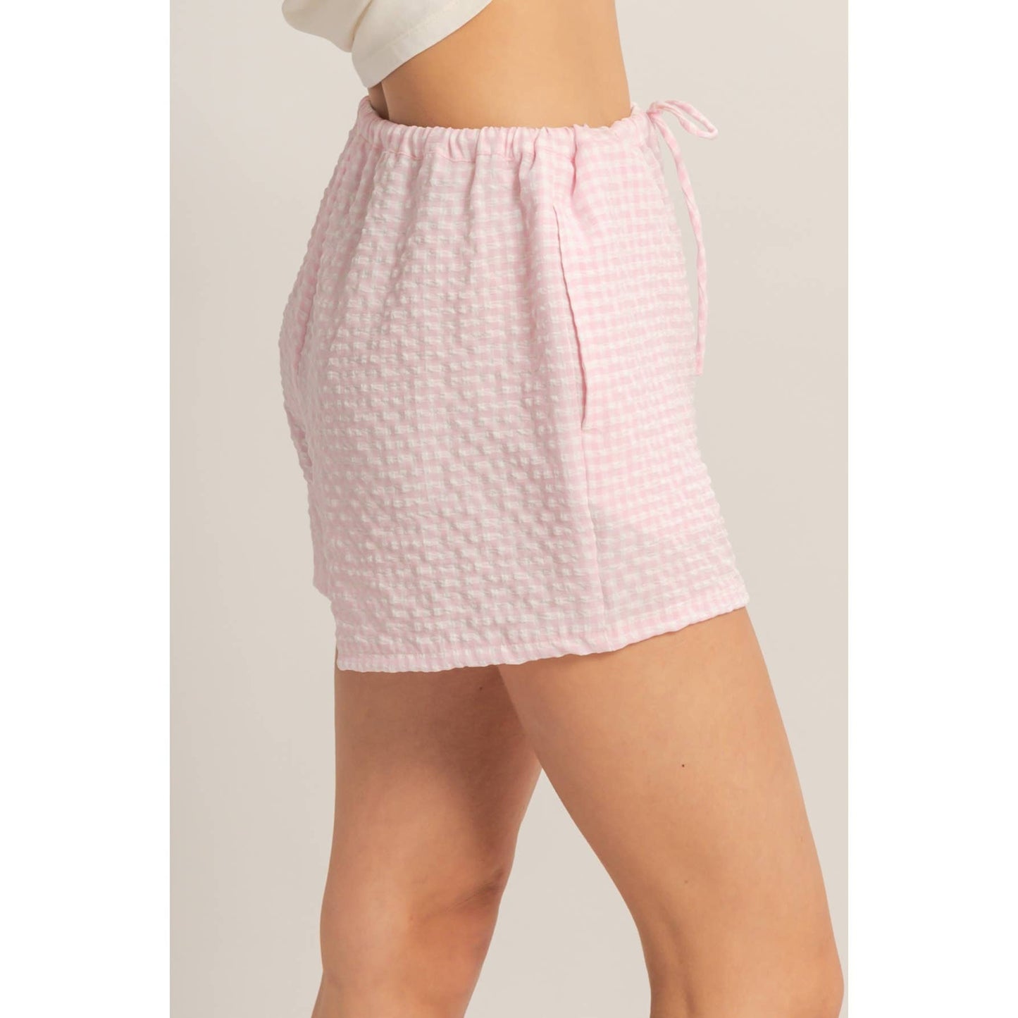 Gingham Relaxed Fit Shorts