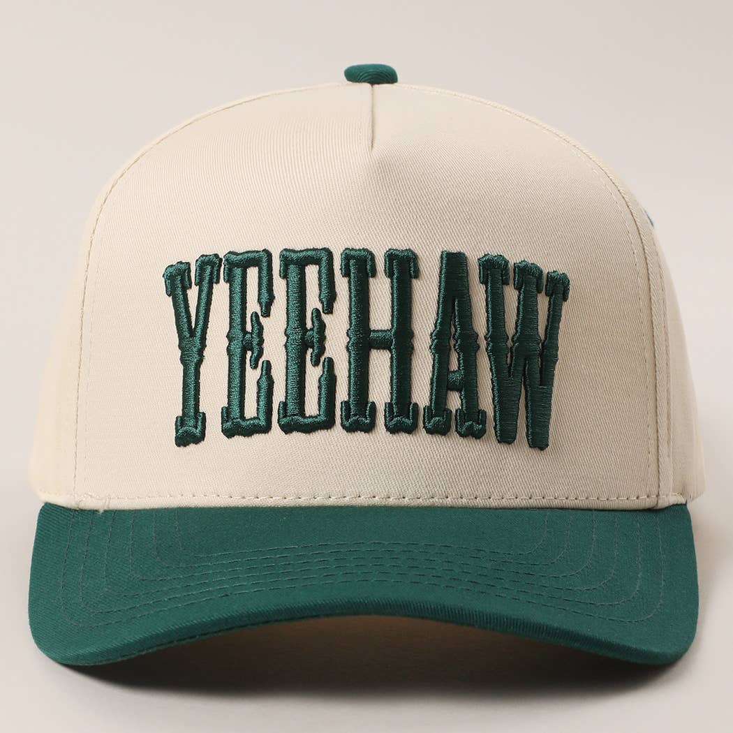 YEEHAW Two-Tone Embroidered Trucker Hat