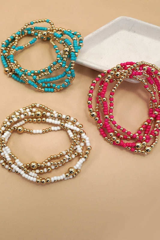 Beaded Stretch Bracelet Set