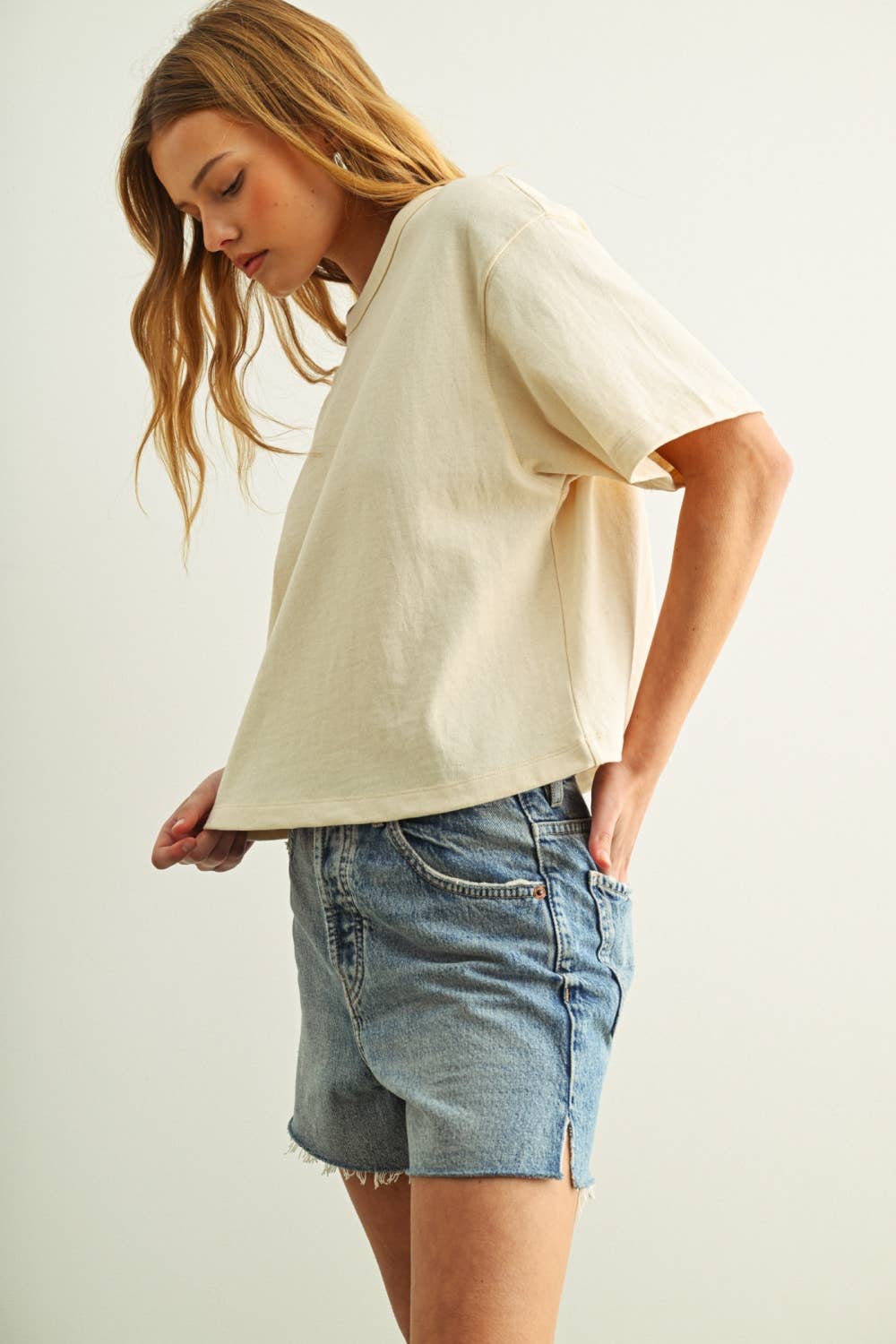 Natural Cotton Basic Top