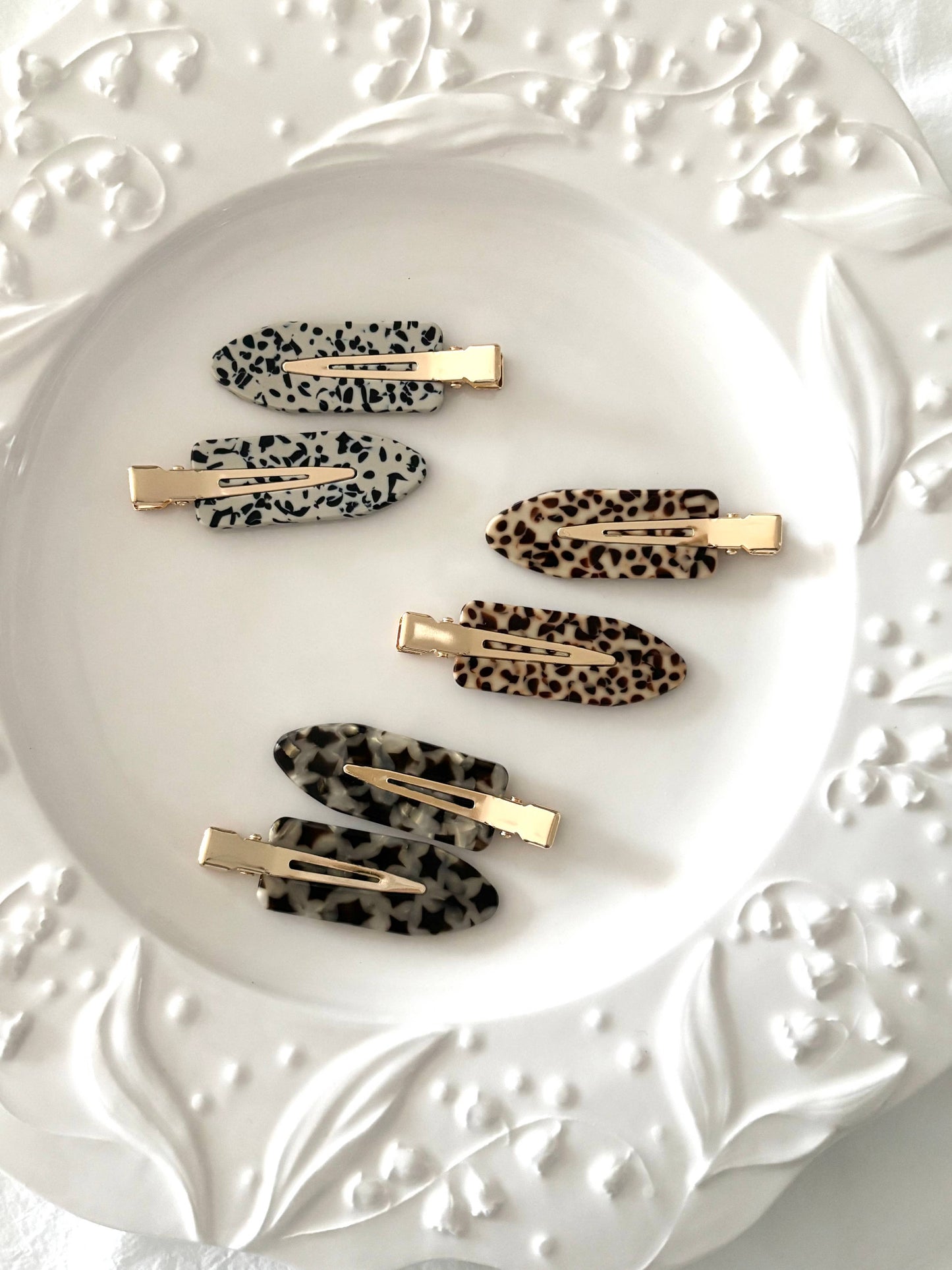 Tortoise Snap Crease Free Clip Set (DEBBIE-CHIC)