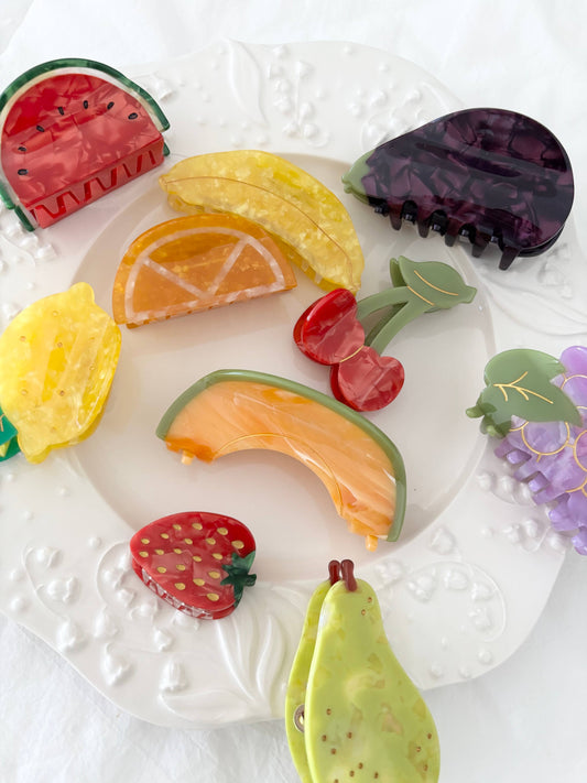 Fruity Fun Hair Claw Clips