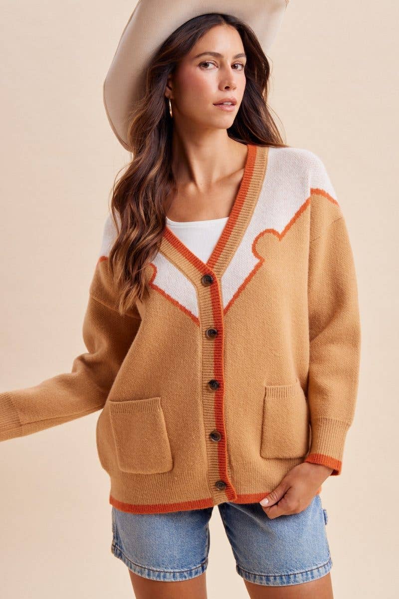 Embroidered Horse Sweater Cardigan