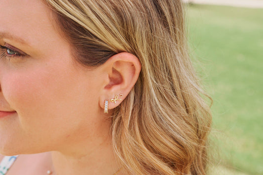 Small Esther Diamond Huggies