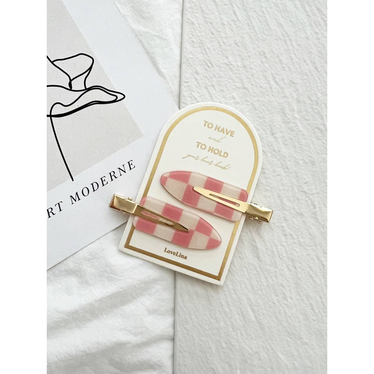 Crease Free Checkered Clips - DEBBIE Checkered