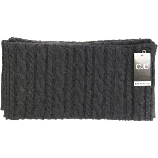 CC Exclusive-Black Label Cable Knit CC Infinity Scarf