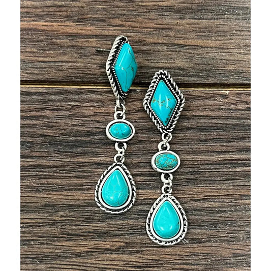 Turquoise Post Earrings