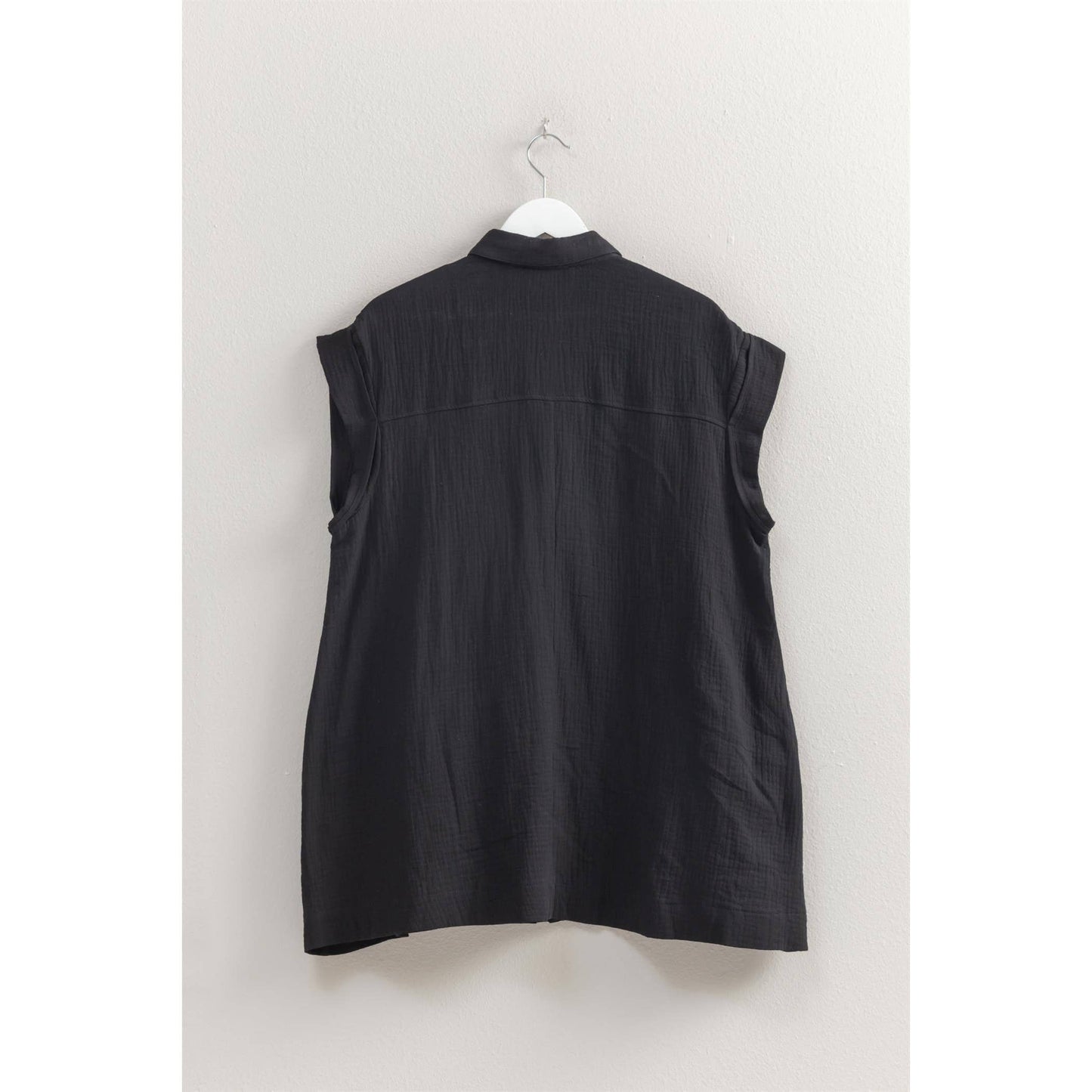Double Gauze Button Front Tunic