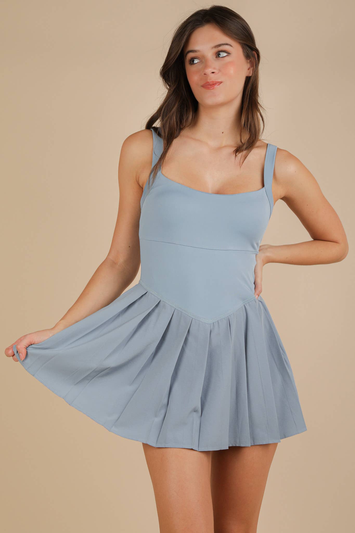 Pleated Skirt Activewear Dress