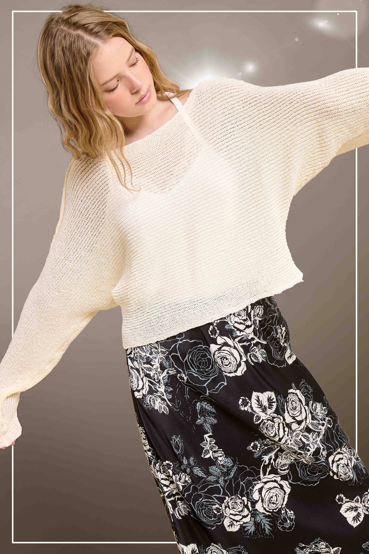 Off Shoulder Dolman Sleeve Sweater