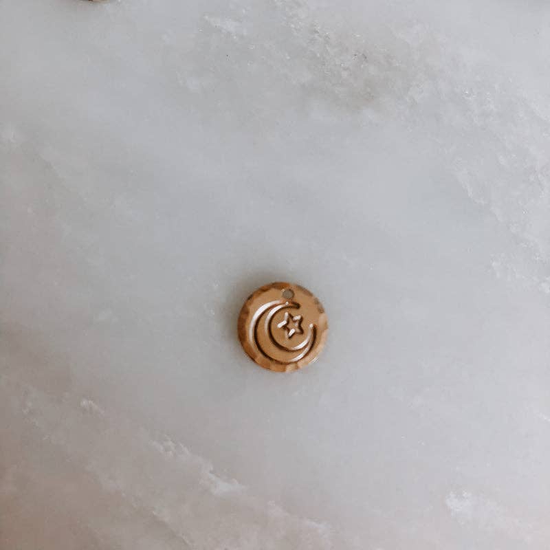 Hand Stamped Mini Coin Necklace