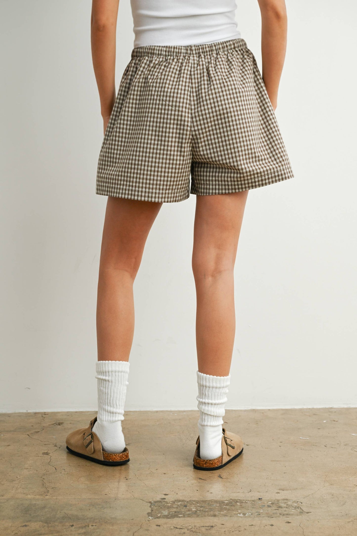 Tie-Front High-Waisted Shorts