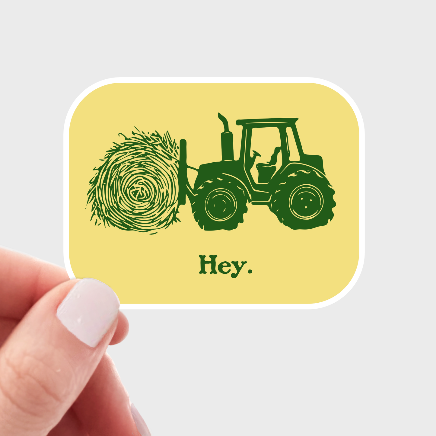Hey Tractor Sticker