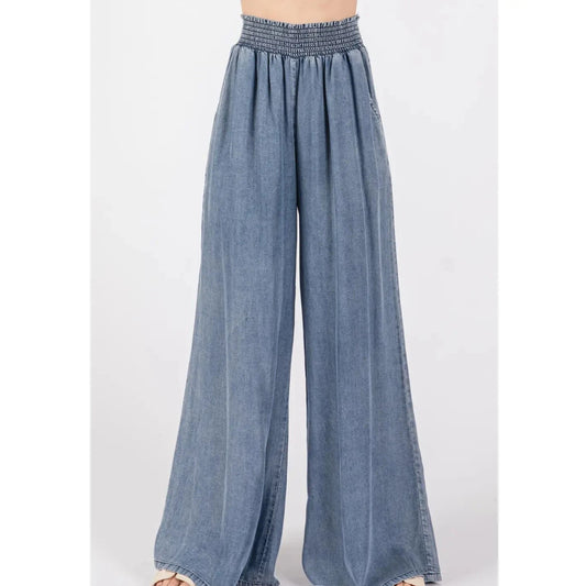 Tencel Wide Leg Pants