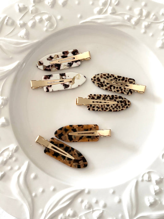 Tortoise Snap Crease Free Clip Set (DEBBIE-CHIC)