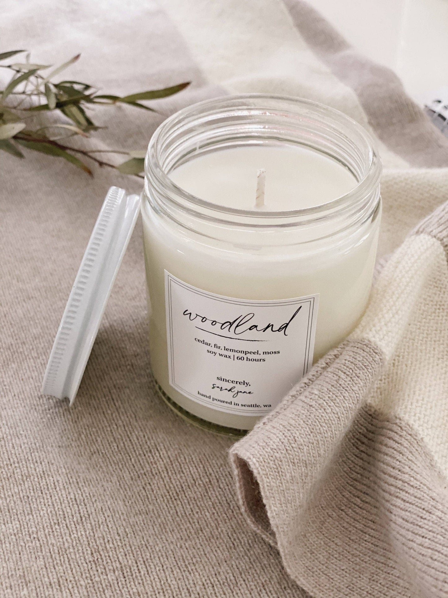 Woodland Candle - Cedar, Fir, Moss,  Lemonpeel