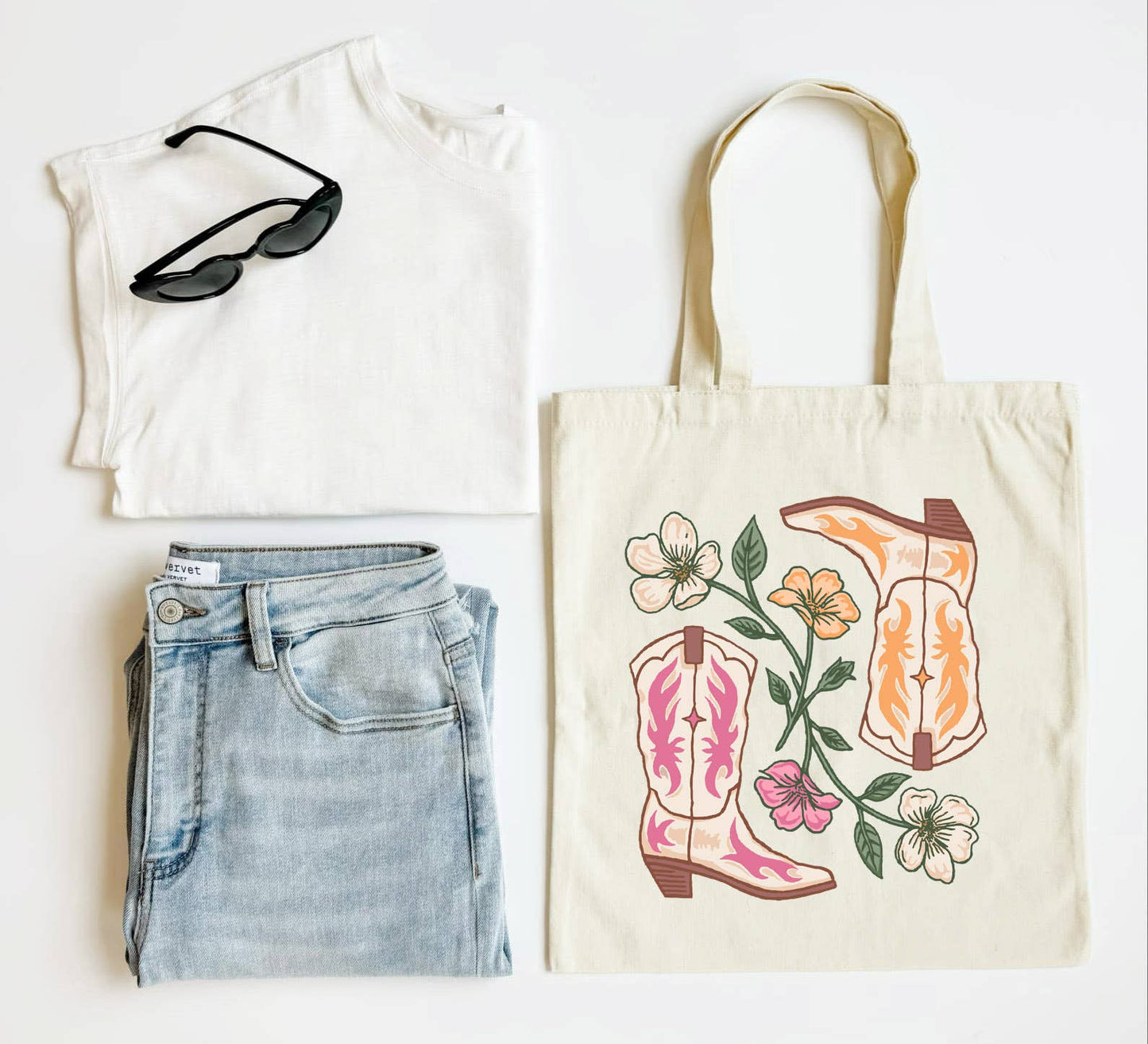 Cowgirl Boots Tote Bag