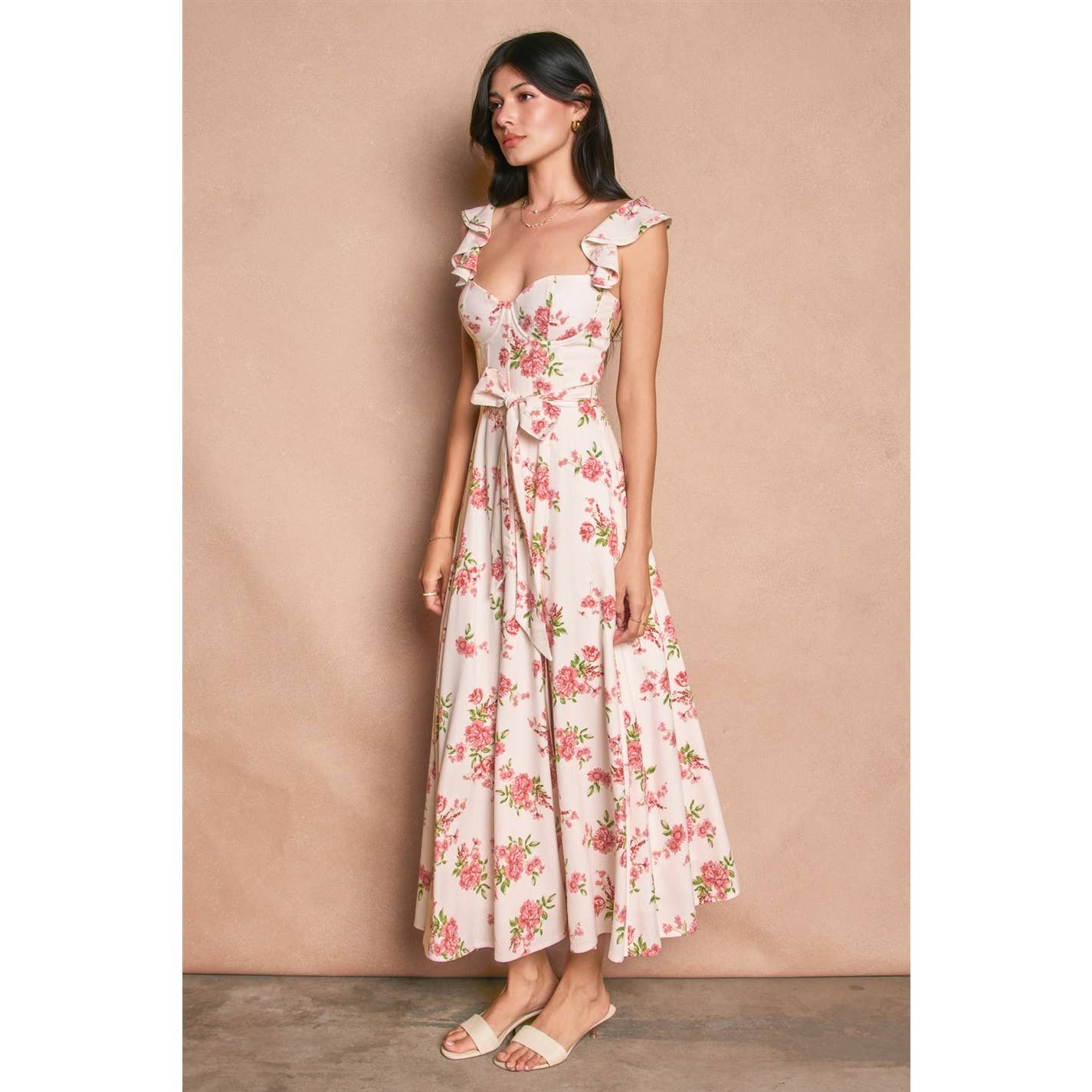 Love Galore Corset Flutter Dress