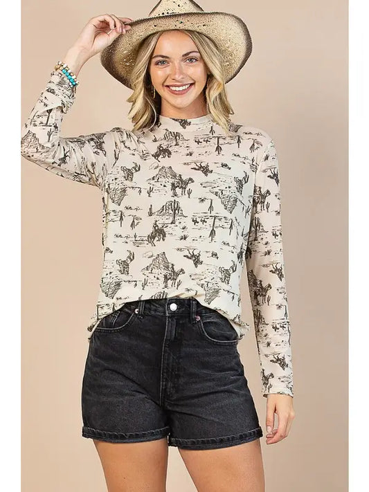 Wild West Sheer Top
