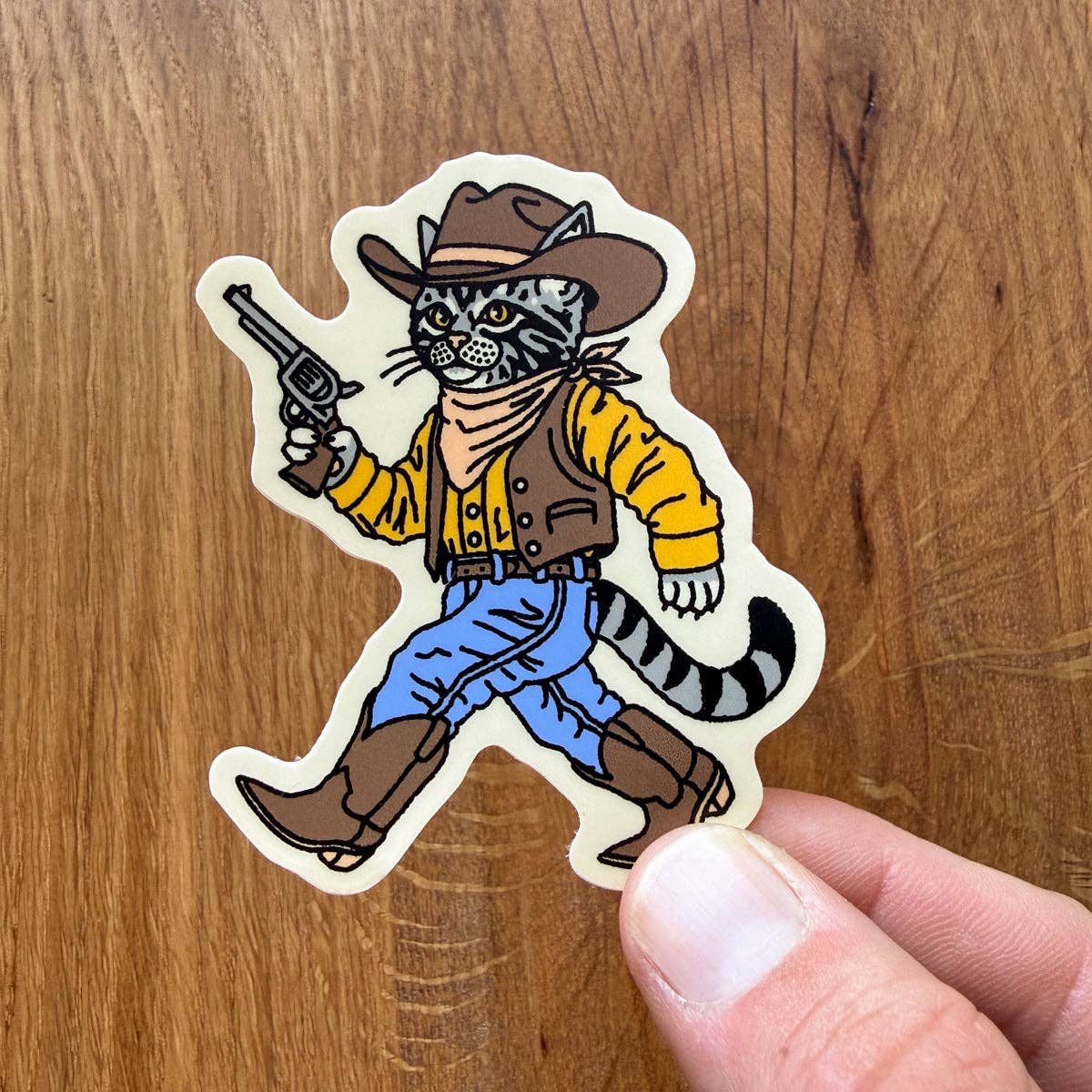 Gunslinger Glossy Matte Vinyl Sticker