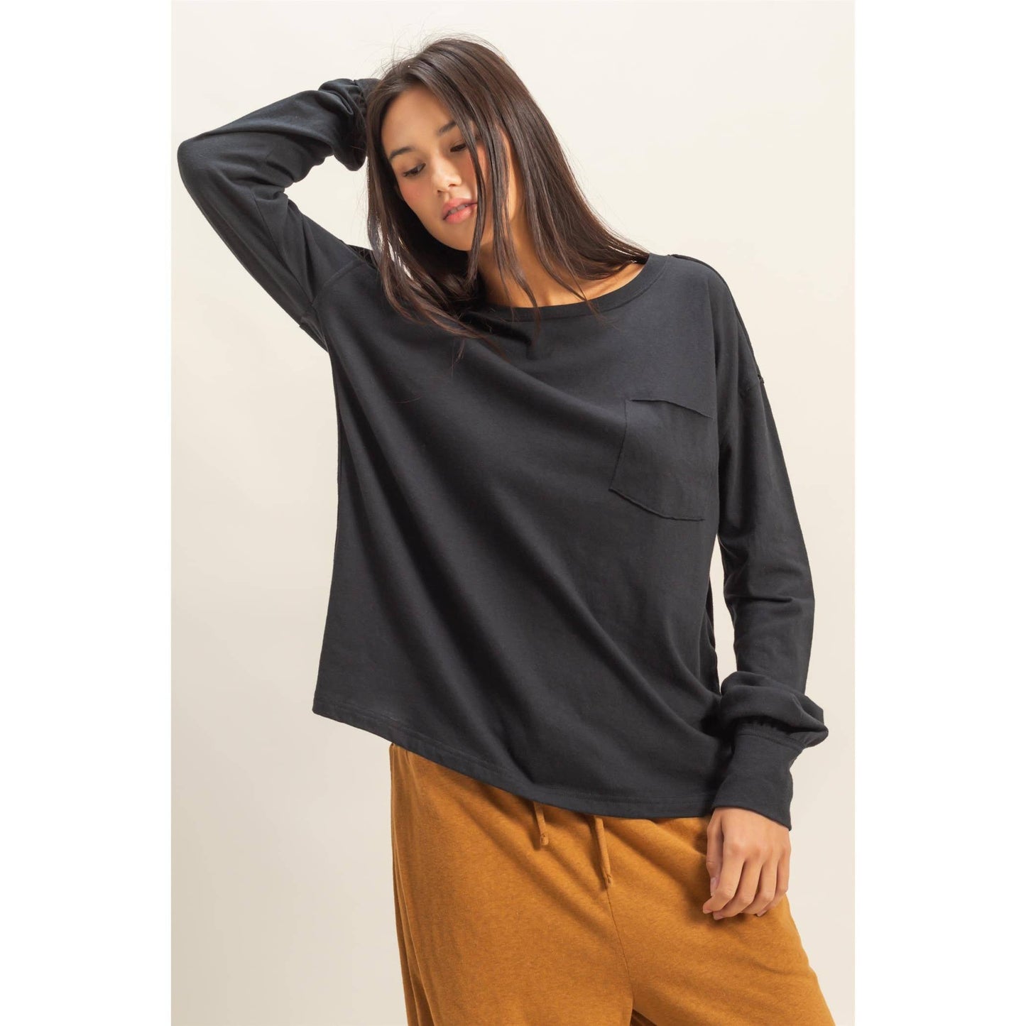Long Sleeve Pocket T-Shirt