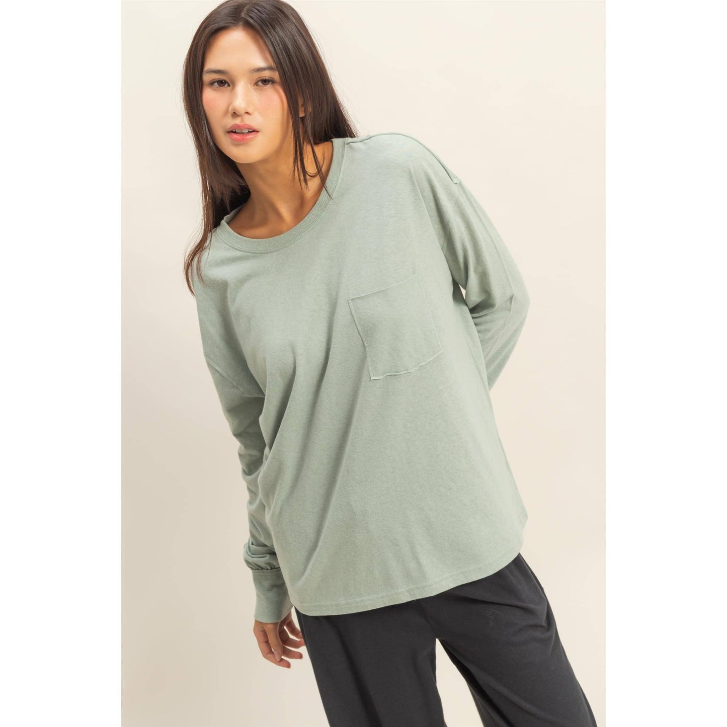Long Sleeve Pocket T-Shirt