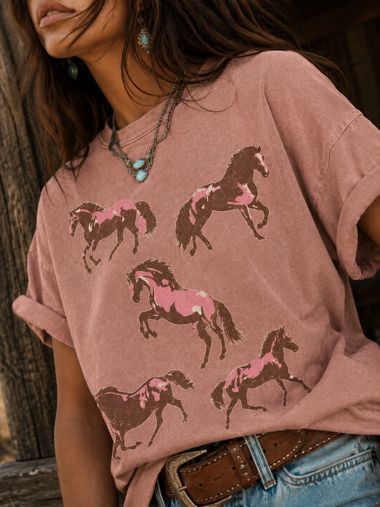Wild Horses Mineral Washed T-Shirt