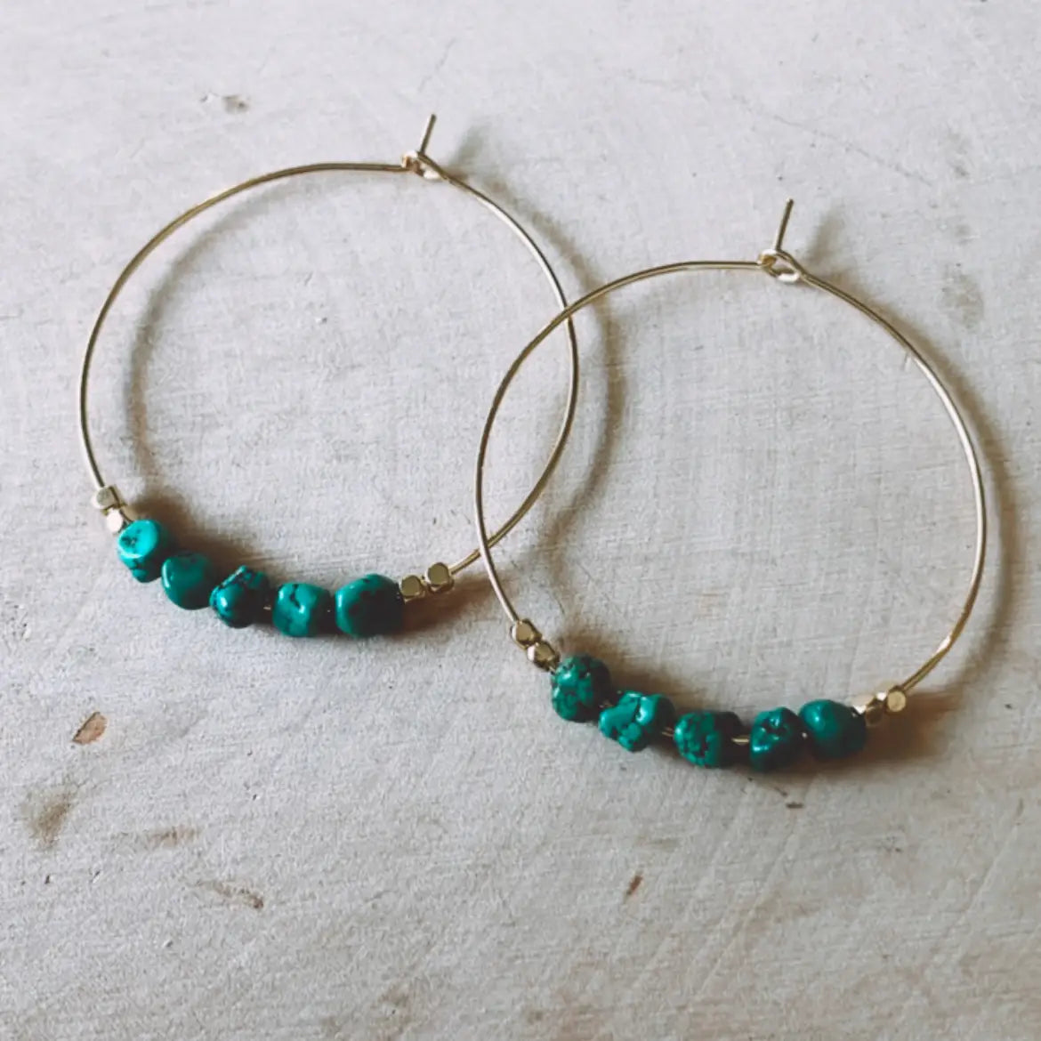 Gold Spice Hoops