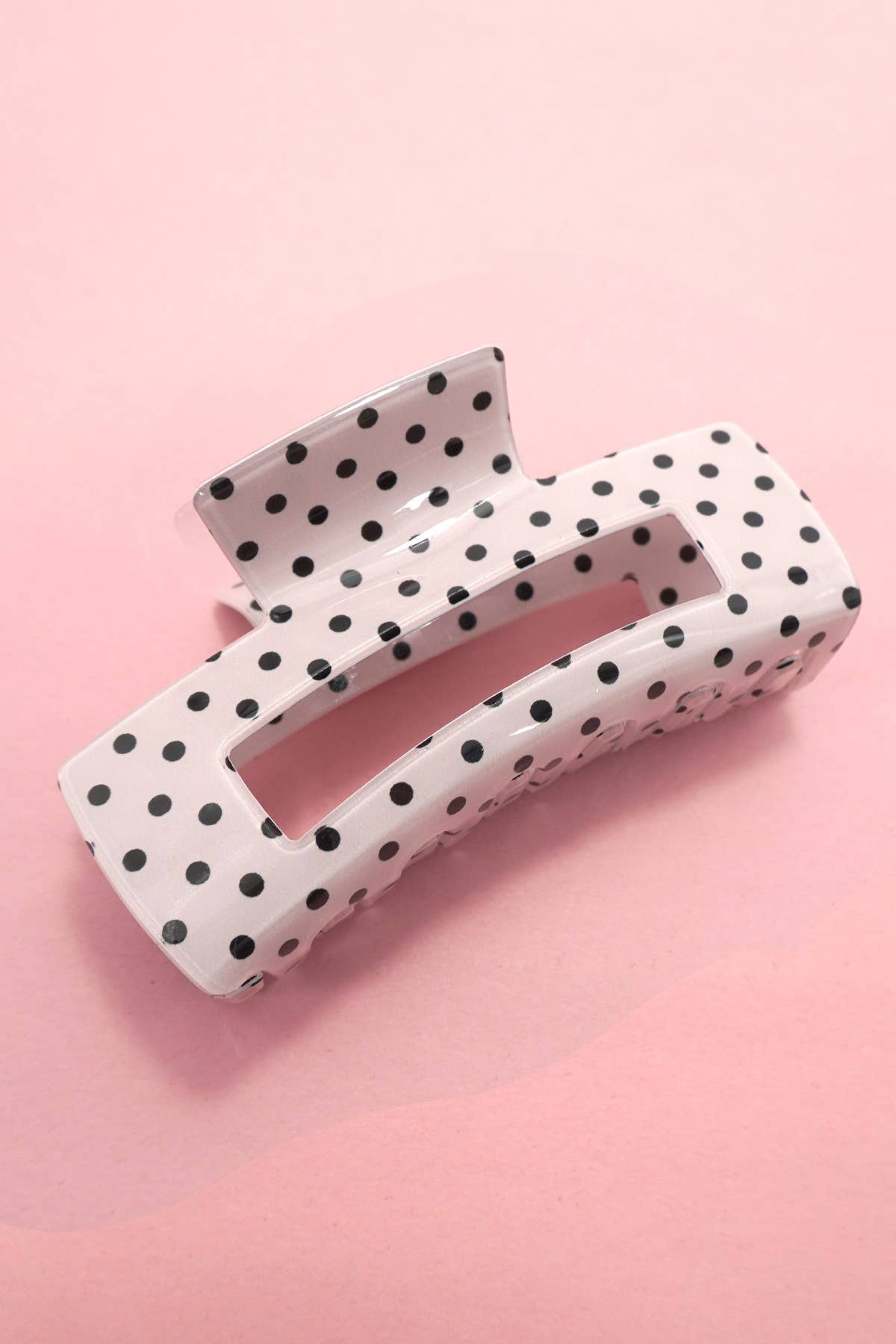 Polka Dot Hair Claw Clip