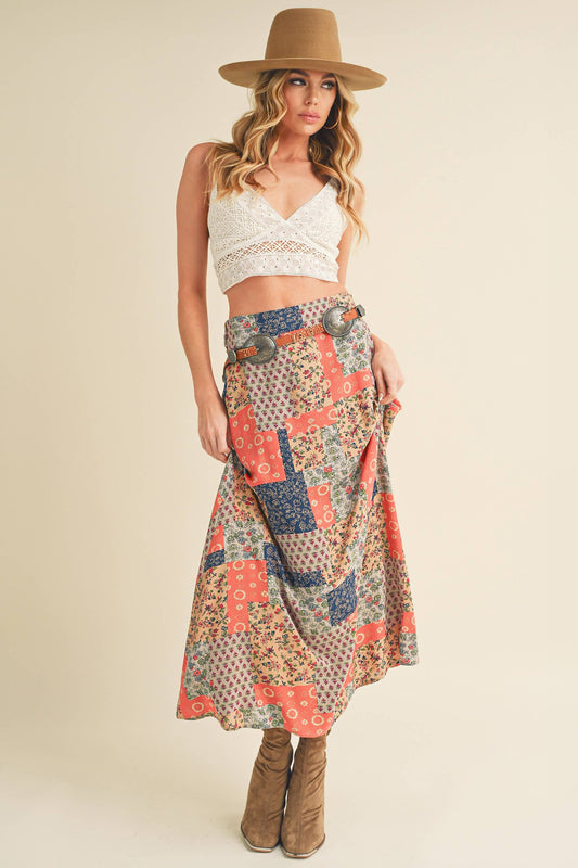 The Bradyn Print Skirt