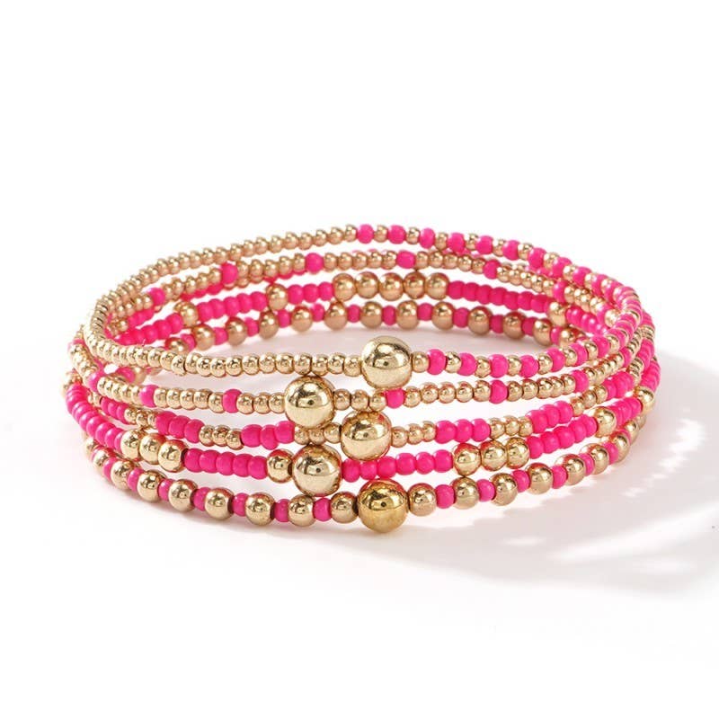 Beaded Stretch Bracelet Set